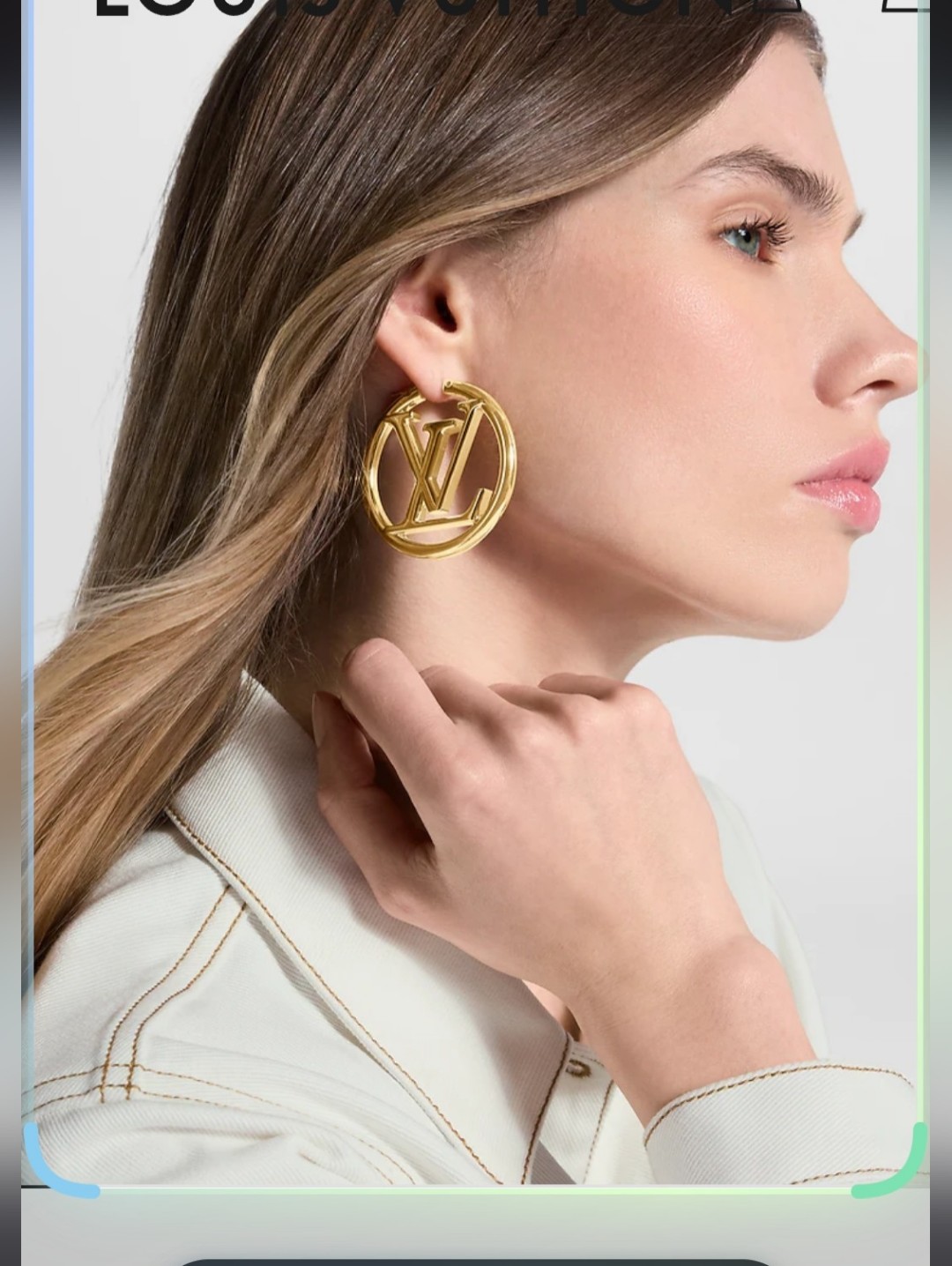 Jumbo Size Luxury Brand Hoop Earring In Gold Color Exact. .